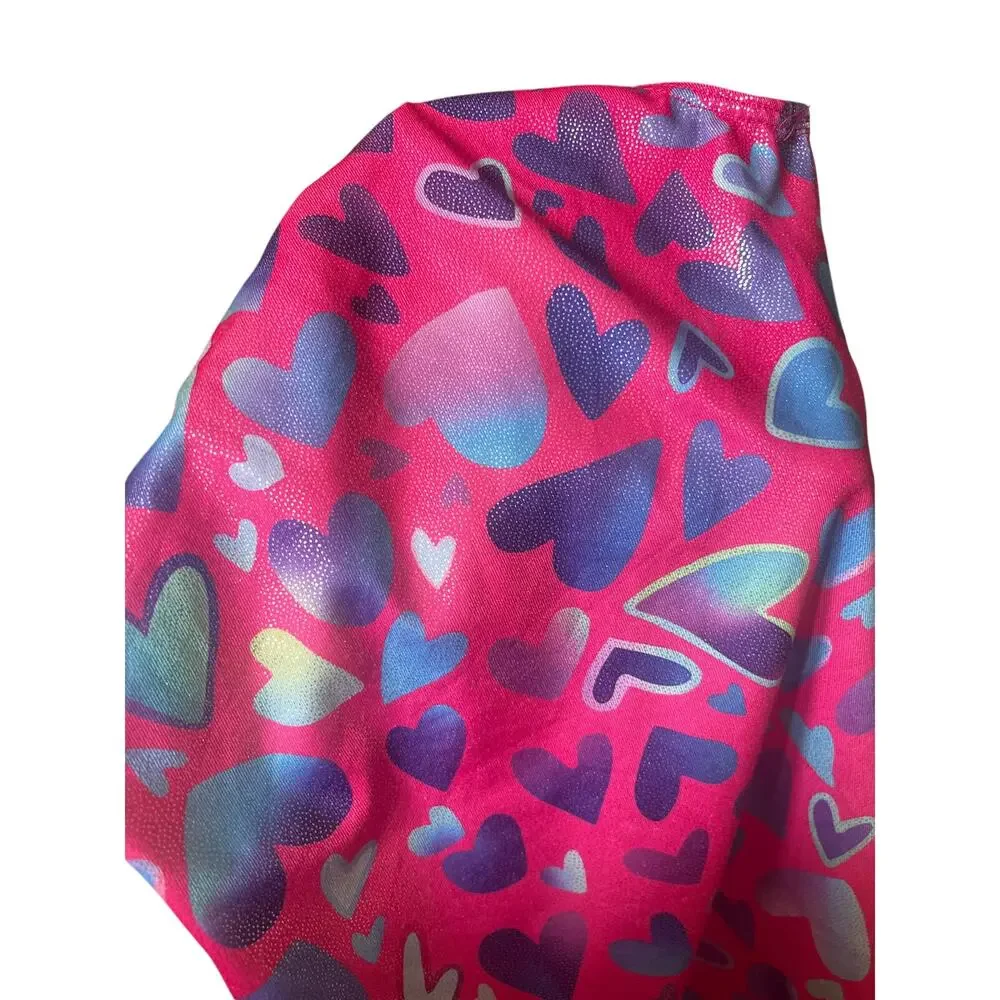 Heart Leotard Biketard Size 110 4-5 Dance Gymnastics